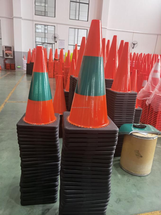 PVC 柔軟な交通コン 45cm 高さ道路警告 プラスチック安全コン 2