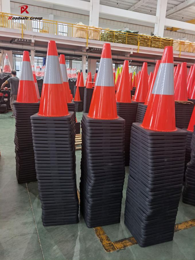 PVC 柔軟な交通コン 45cm 高さ道路警告 プラスチック安全コン 6