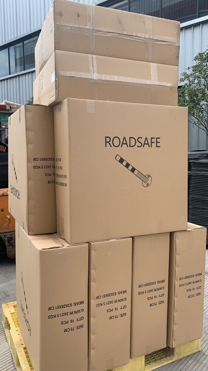 75cm 屋外道路安全警告 耐久性 PU プラスチック 交通警告ポスト 20