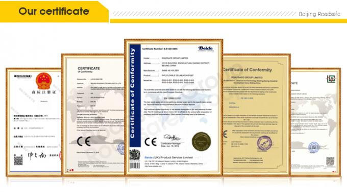 75cm 屋外道路安全警告 耐久性 PU プラスチック 交通警告ポスト 24