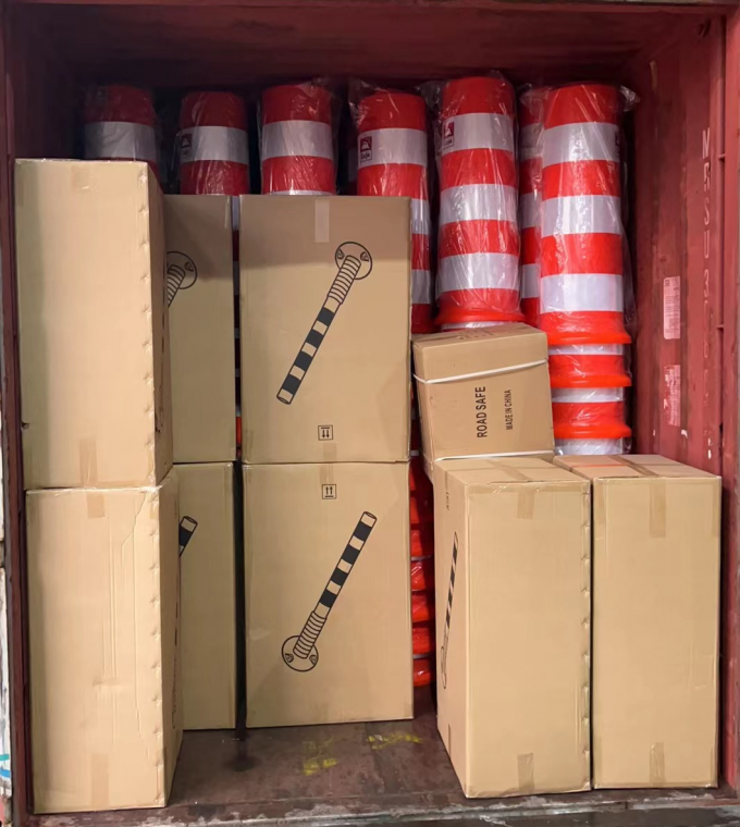 75cm 屋外道路安全警告 耐久性 PU プラスチック 交通警告ポスト 21