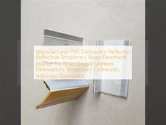 メーカーPVCデリネーターリフレクター反射一時道路舗装マーカー、道路再シールマーカー、デリネーション、一時デリネーター、接着デリネーター